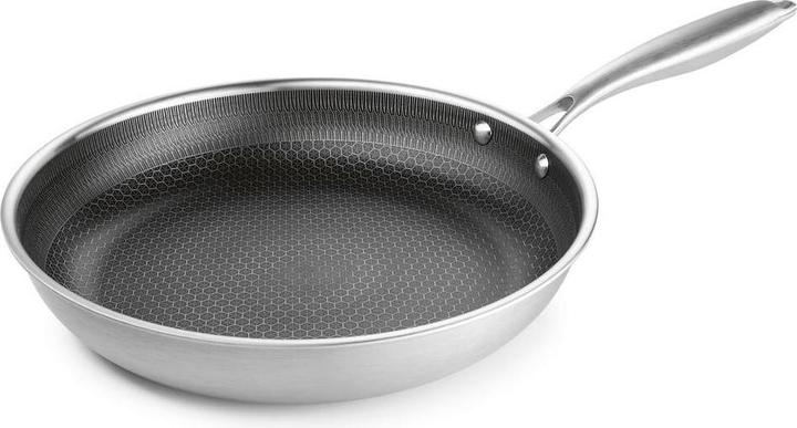Immagine prodotto Bratmaxx Bratpfanne Silber 20 cm, Material: Aluminium, Edelstahl (Padella per friggere, Alluminio)