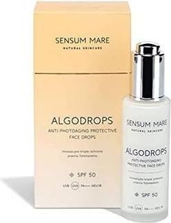 Immagine prodotto Sensum Mare ALGODROPS Gocce protettive innovative contro il fotoinvecchiamento SPF 50 UVB UVA PA++++ HEV/IR (Crema solare viso, SPF 50)