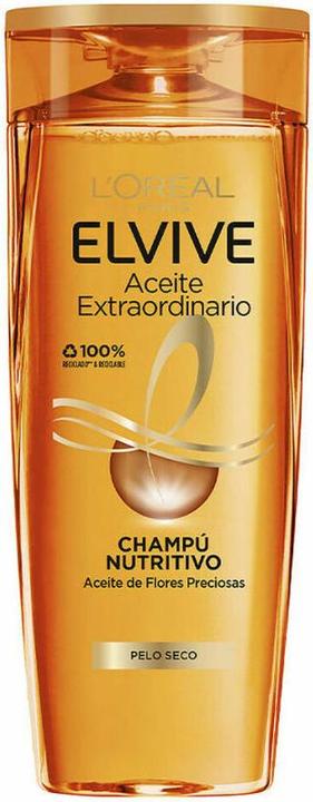 Actual product image L'Oréal Paris ELVIVE ACEITE EXTRAORDINARIO champú nutritivo 370 ml (370 ml, Liquid shampoo)