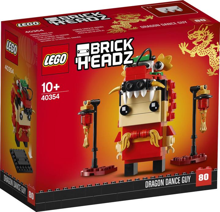 Actual product image LEGO BrickHeadz Dragon DanceMan (40354, LEGO Brickheadz)