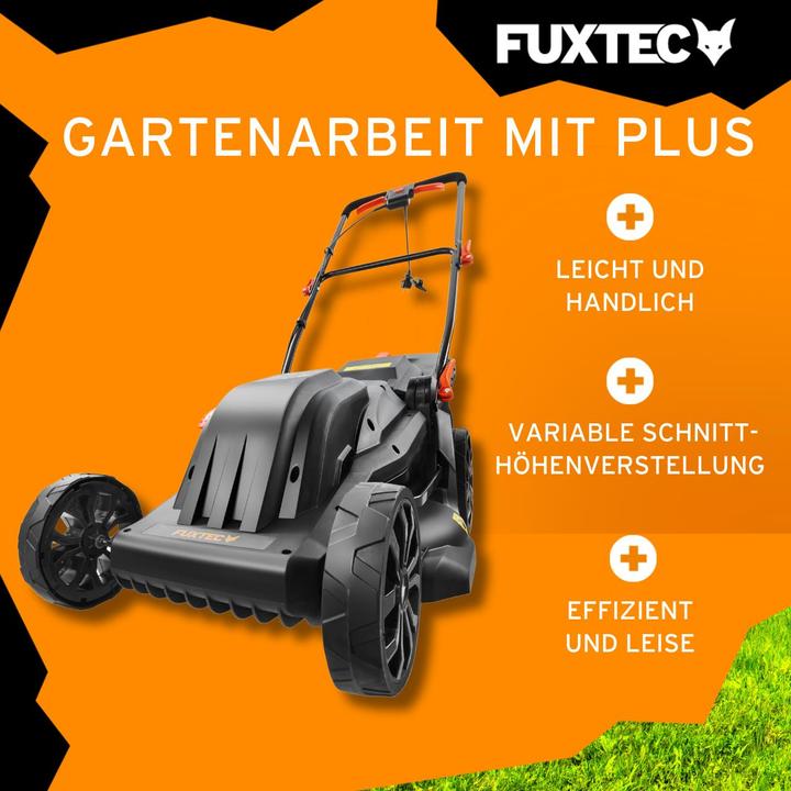 Actual product image Fuxtec 40V cordless lawn mower FX-E2RM46SET (Rechargeable battery operated)