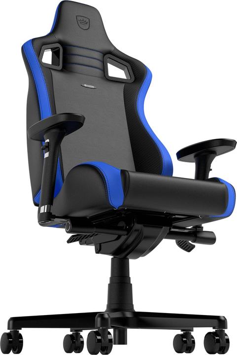 Produktbild noblechairs EPIC Compact Gaming Stuhl - schwarz/carbon/blau