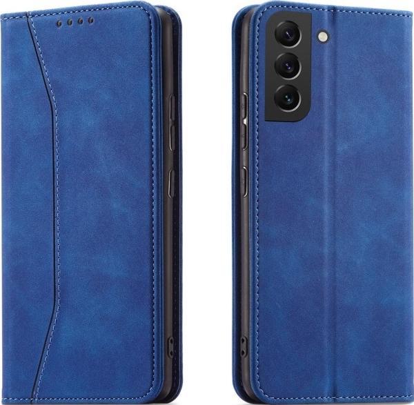 Actual product image Hurtel Magnet Fancy Case Case for Samsung Galaxy S22 + (S22 Plus) Pouch Wallet Card Holder Blue (Samsung Galaxy S22+)