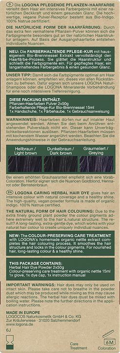 Actual product image Logona Plant hair color powder (Indigo black)