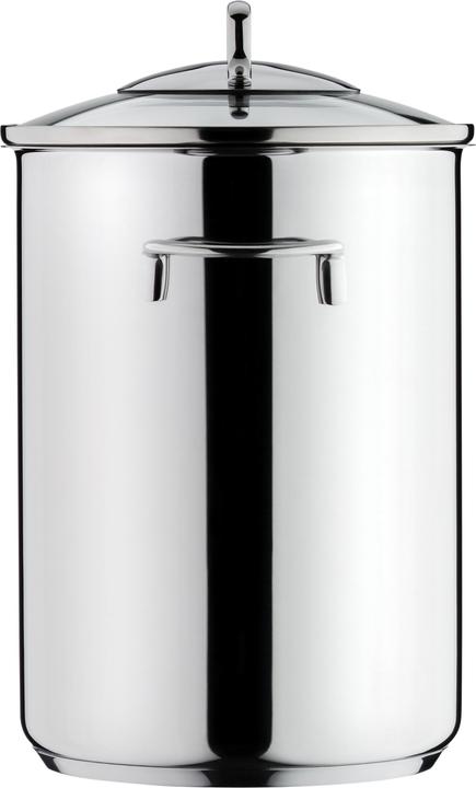 Produktbild WMF Spargeltopf Kochtopf Induktion hoch 16cm Topf mit Glasdeckel 5,0l Edelstahl (16 cm, Kochtopf, Edelstahl)
