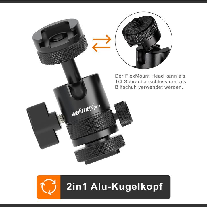 Image du produit Walimex pro Multi Mini-Tête sphérique Single Shoe (Tête sphérique)