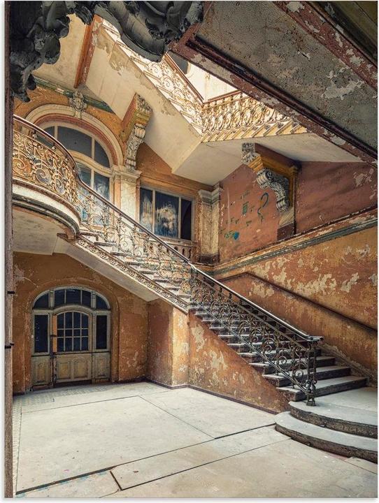 Actual product image Artland Lost Places Abandoned places Staircase U4YC (30 x 40 cm)
