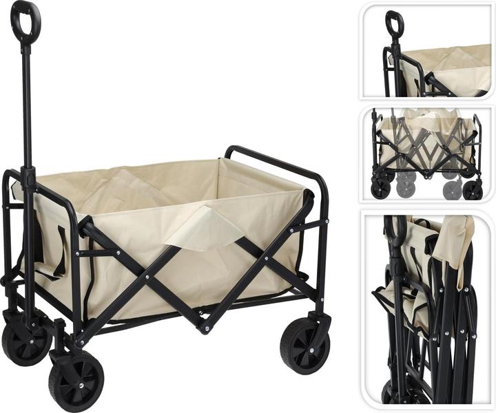 Produktbild Mojawo Faltbarer Bollerwagen Transportwagen Handwagen Gartenwagen Stahlrahmen