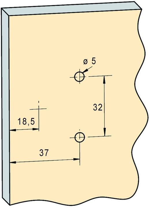 Produktbild Prämeta Einachs-Dünntürtopfbänder SERIE 3000 Flachband, Türauflage 13
