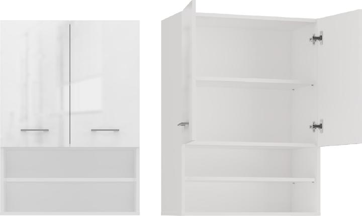 Produktbild Topeshop POLA MINI DK BPOŁ Aufbewahrungsschrank für Badezimmer Weiss (60 x 30 x 174 cm)