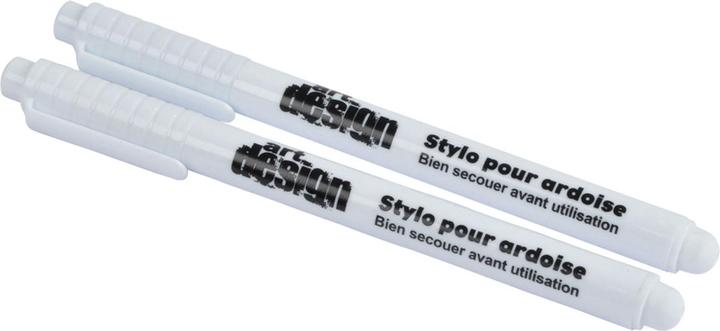 Produktbild ArtdeSign Tafelstifte, 2 Stk., weisse Tinte, abwischbar (Weiss, 2 x)