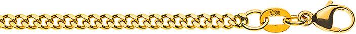 Image du produit Natsumi Schmuck Collier en or jaune 18K/750 Panzer 2.6mm (750/18 K Or jaune, 60 cm)