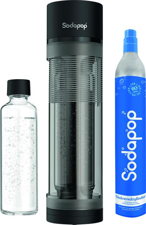 1 bottiglia di vetro, Gasatore, Bombola di gas (60 l)