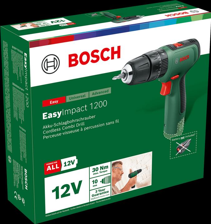 Image du produit Bosch Home & Garden EasyImpact 1200 (Fonctionnement sur batterie)