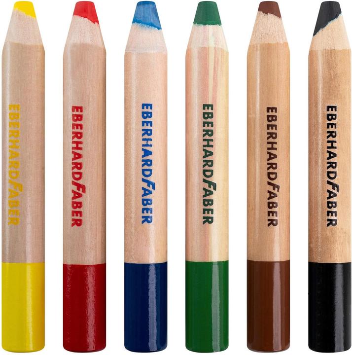 Actual product image EberhardFaber Colored pencils Jumbo MiniMaxi 6 pieces (Mixed Colour, 6 x)