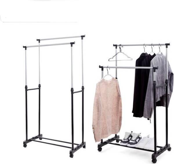 Produktbild Homeline Doppel-Kleiderständer verstellbar