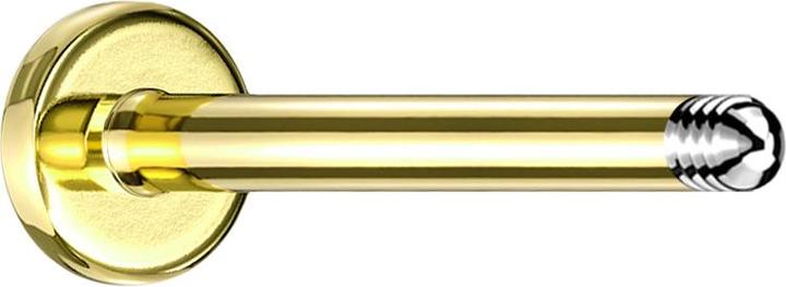 Immagine prodotto Star Piercing Asta per micro labret placcata in oro (Titanio G23, senza ottone)