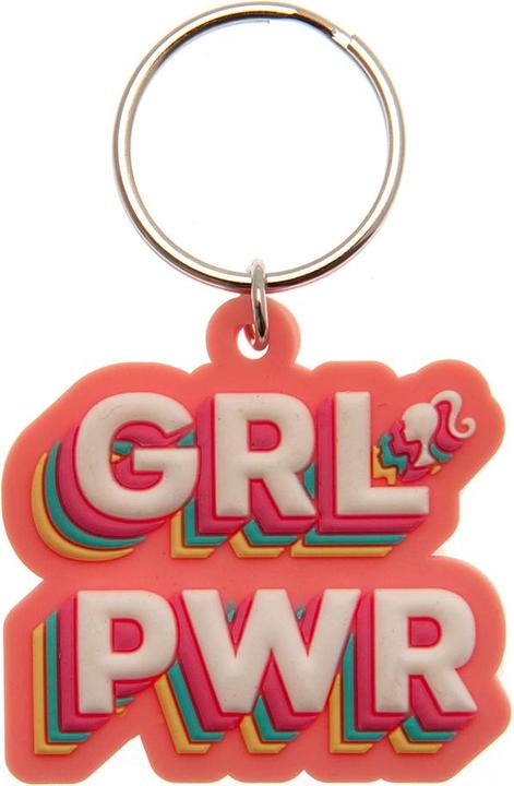 Actual product image Barbie GRL PWR PVC Keyring