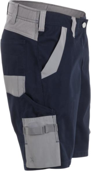 Actual product image Planam Ladies shorts black/blue/zinc XXXL 4XL (4XL)