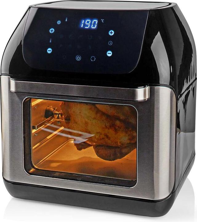 Produktbild Nedis Heissluft Friteuse 12 l Timer: 60 min Digital Schwarz (EU-Stecker)