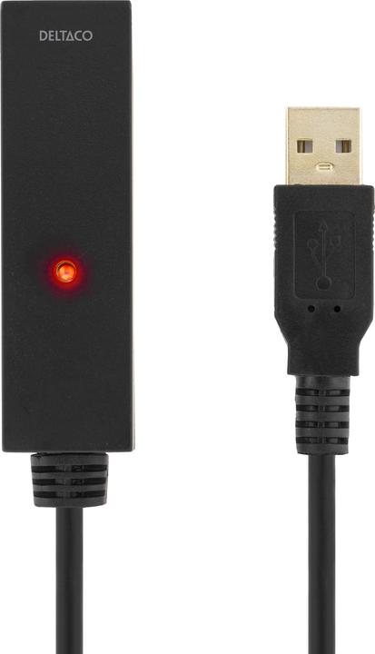 Image du produit Deltaco Câble USB 2.0, 20.0m, noir (20 m, USB 2.0)
