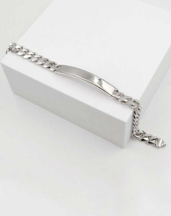 Immagine prodotto Muau Bracciale con badge (19 cm, Argento 925)