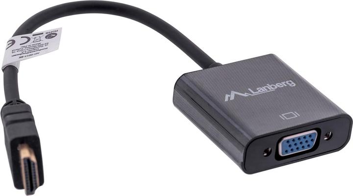 Immagine prodotto Lanberg AD-0017-BK Cavo video adattatore HDMI-A VGA (HDMI, VGA, 20 cm)