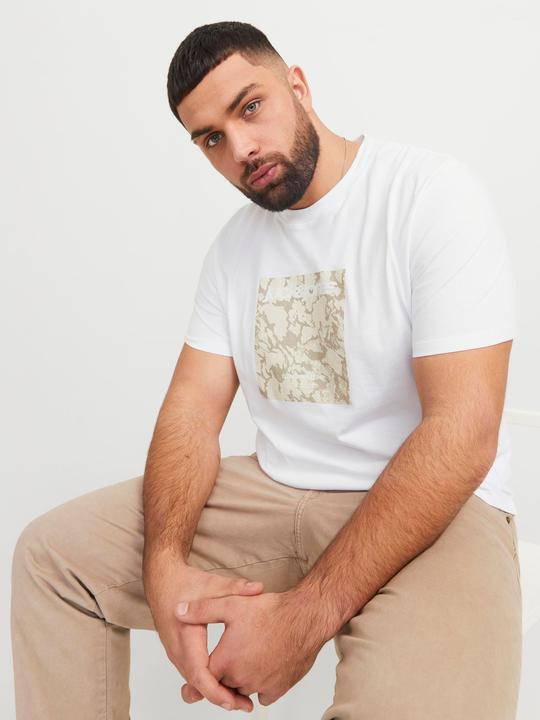 Actual product image Jack & Jones Plus Size Gedruckt T-shirt T-shirt (7XL)