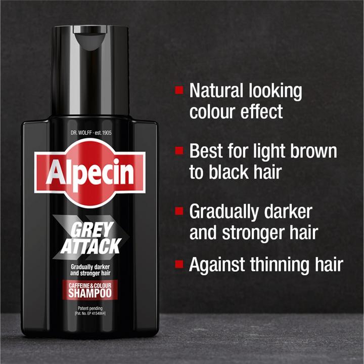 Immagine prodotto Alpecin Attacco grigio (200 ml, Shampoo liquido)