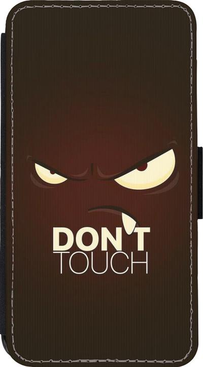 Produktbild PhoneLook Hülle Wallet schwarz Angry Dont Touch (Apple iPhone 13 mini)