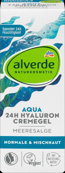 Produktbild dm alverde Aqua Cremegel (Tagescreme, Gesichtsgel)