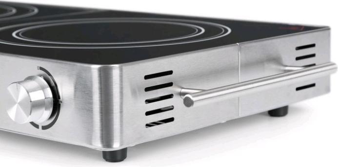 Produktbild Klarstein VariCook Duo Kochplatte Infrarot Silber
