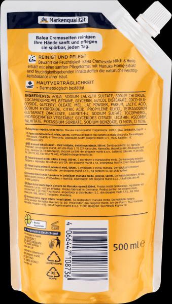 Immagine prodotto dm Balea Latte Miele (Sapone liquido, 500 ml)