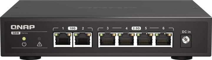 Actual product image QNAP QSW-2104-2T, 2-port 10GbE switch (6 ports)