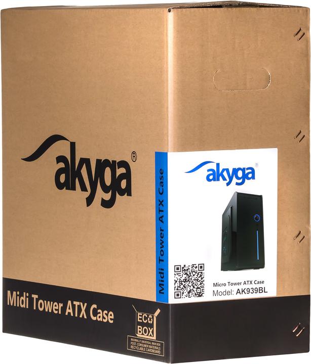 Produktbild Akyga AK939BL (mATX, Mini-ITX, ATX, Flex-ATX)