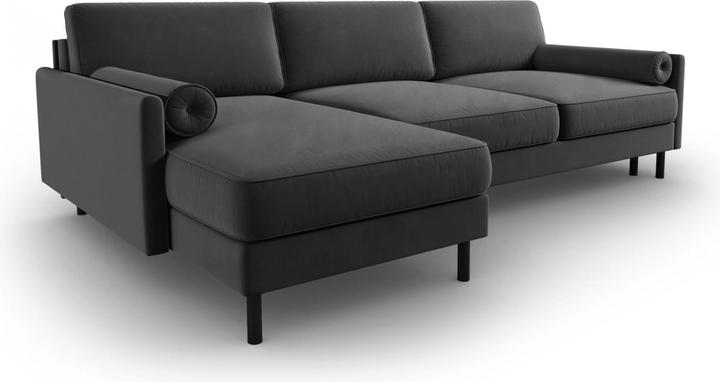 Actual product image Micadoni Velvet Left Corner Sofa With Bed Function And Box, "Scott", 5 Seats, 212x142x87Made in Europe (Corner sofa)