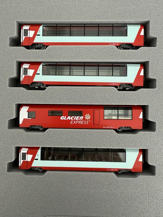 Kato Glacier Express Excellence Class Ergänzungsset 4 Wagen Spur N (Track N)