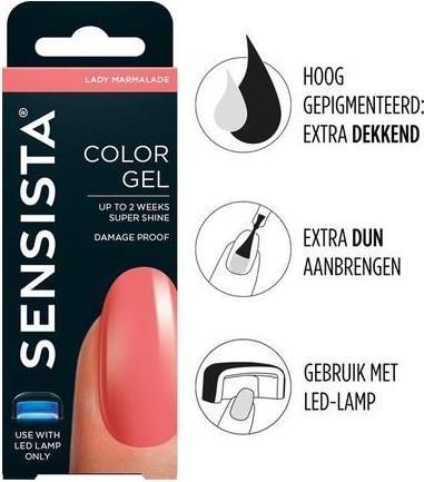 Immagine prodotto Sensista Color Gel Lady Marmalade - Rosa (Pink, Smalto per unghie effetto gel)