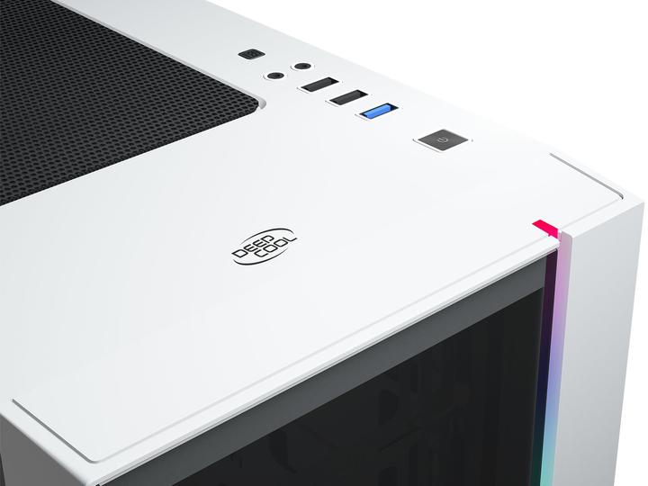 Actual product image Deepcool Matrexx 55 V3 ADD-RGB bk ATX - white - tempered glass 2x 3.5 inch internal (mATX, Mini-ITX, ATX, E-ATX)