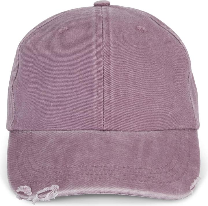 K-up Vintage Baseballcap mit angeblichem Riss-Effekt (One Size)