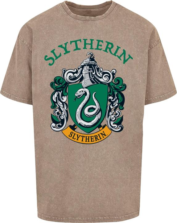Immagine prodotto Absolute Cult Harry Potter - Maglietta oversize con stemma di Serpeverde lavata con acido - 114897 (3XL)