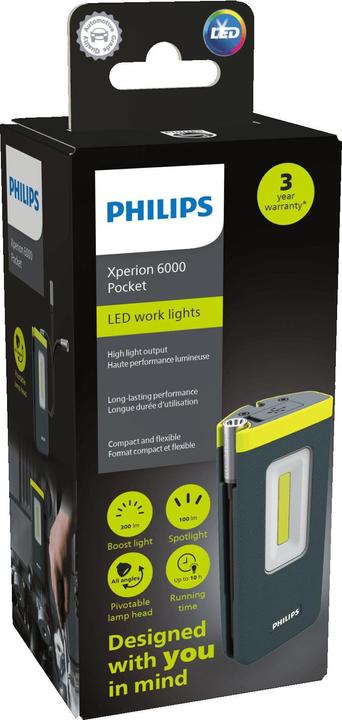 Actual product image Philips LED work light Xperion 6000 Pocket (300 lm)
