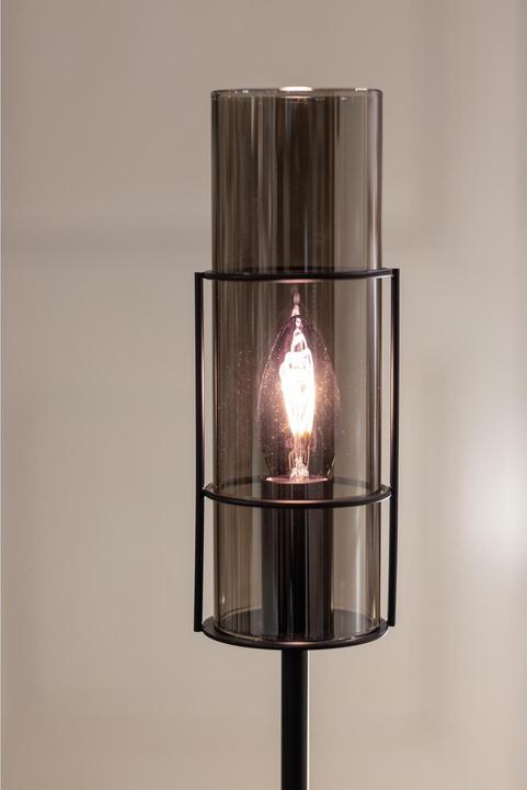 Produktbild Markslöjd Tischleuchte Tubo 1L, E14, 50 cm, Schwarz/Smoke (E14)