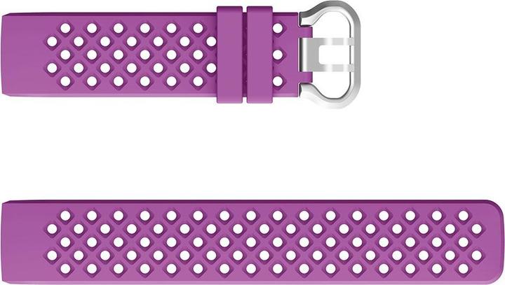 Actual product image Cover-Discount Fitbit Charge - silicone sports bracelet perforated purple (Silicone)