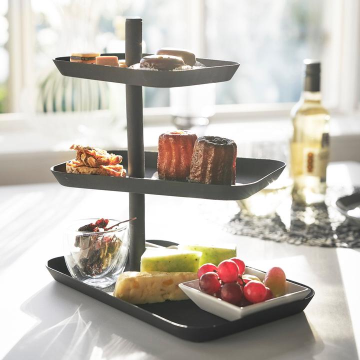 Actual product image Yamazaki 3-tier etagere with swivelling shelves TOWER