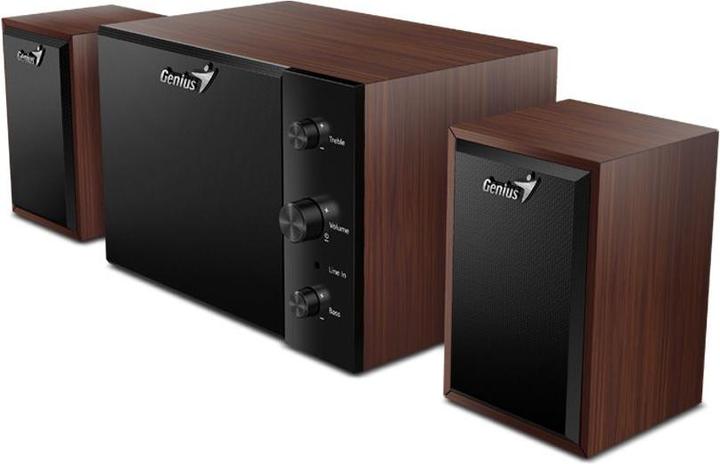 Image du produit Genius reproduktory SW-2.1 350/ 2.1/ / dÅ™evÄ'nÃ©/ barva dÅ™evo (1 pièce, 15 W)