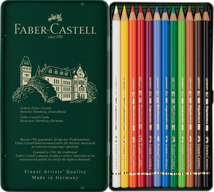 Image du produit Faber-Castell Polychromos (Multicolore, 12 x)