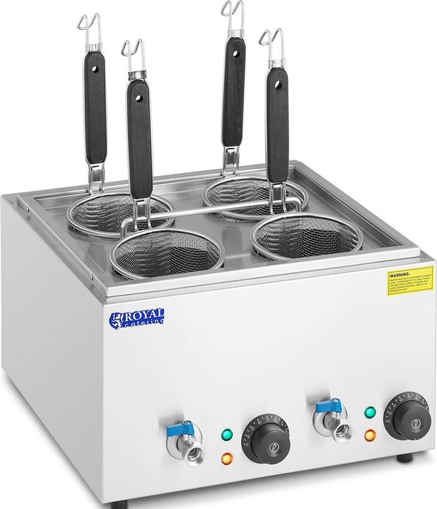 Produktbild Royal Catering Nudelkocher mit 4 Körben Pastakocher Pasta-Station Temperatur: 30 - 110 °C