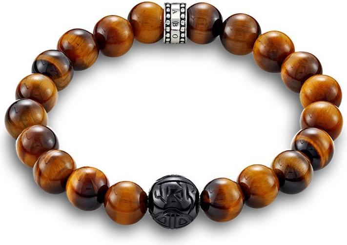 Thomas Sabo Armband Braun (17.50 cm, Silber)