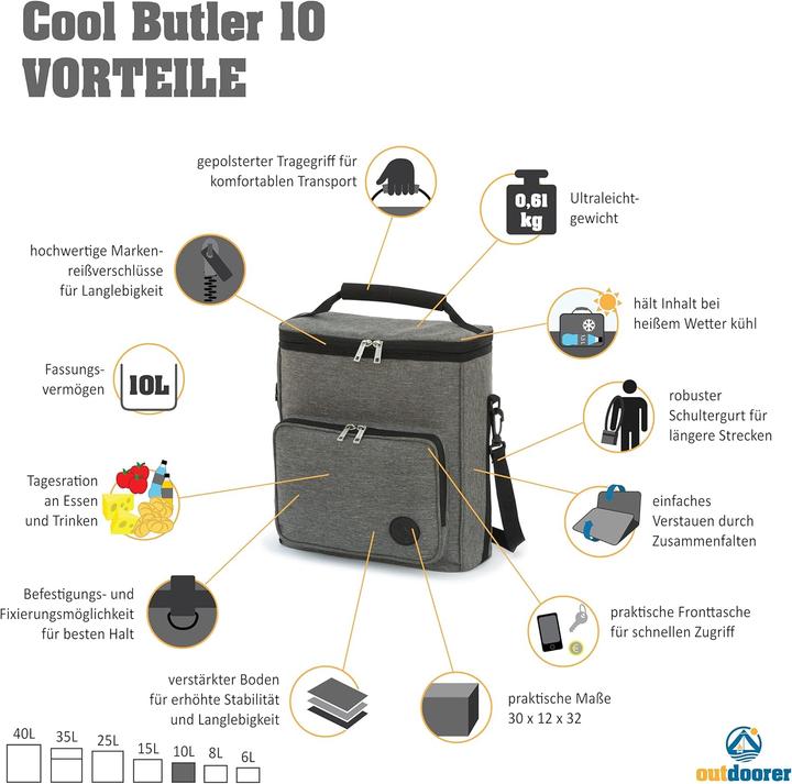 Produktbild Outdoorer Cool Butler Picknicktasche (10 l)